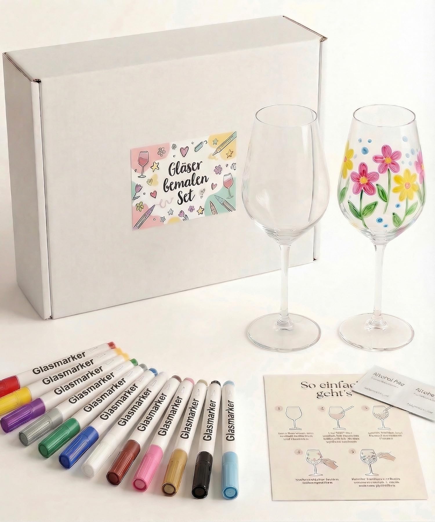 Breezio Gläser Bemalen Set